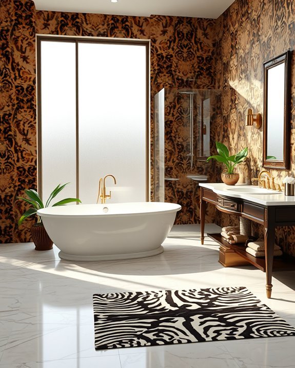 wild sophisticated bathroom decor