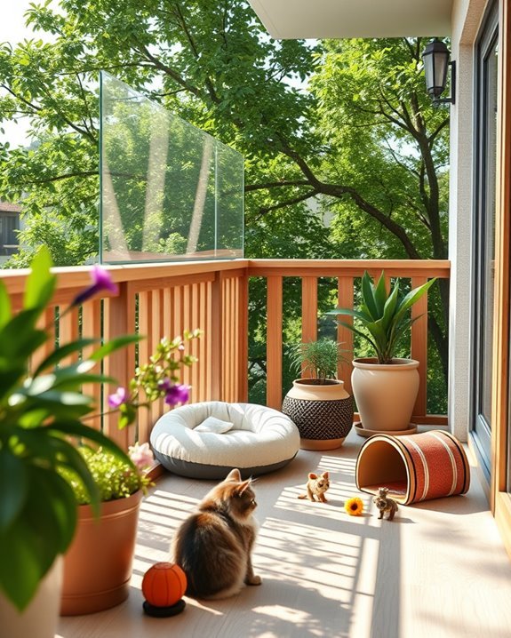 windbreaks for cat balconies