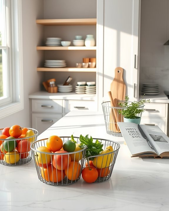 wire baskets for storage