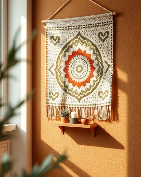 woven tapestries enhance interiors