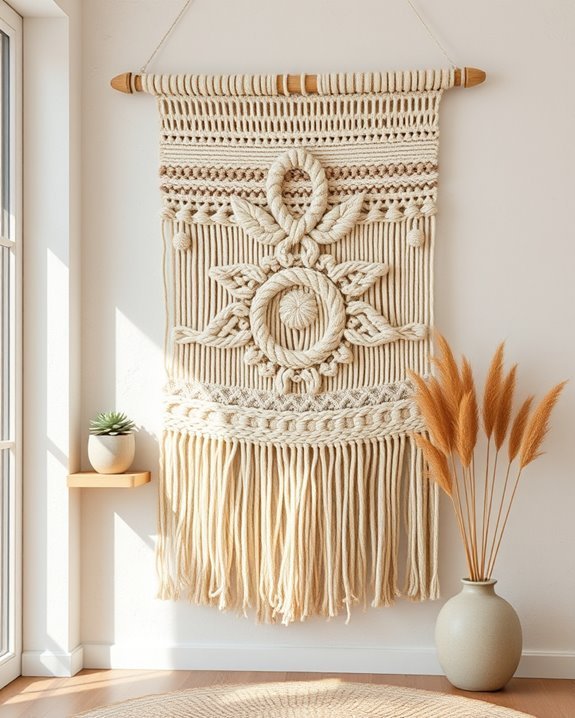 woven tapestry adds warmth