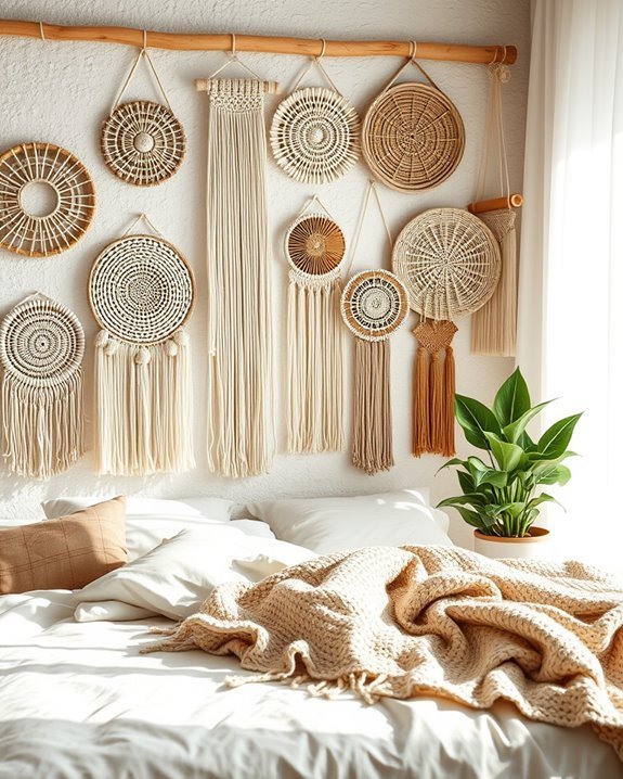 woven wall hangings enhance aesthetics