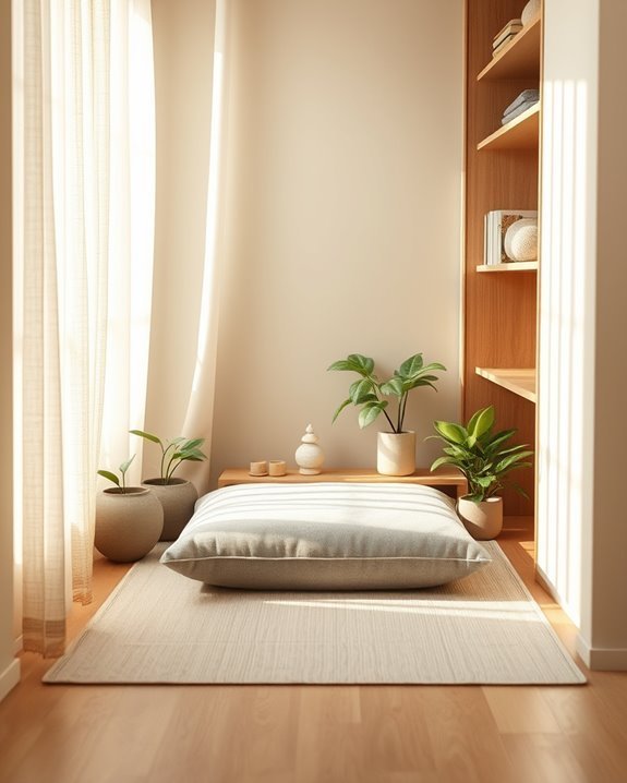 zen closet meditation space