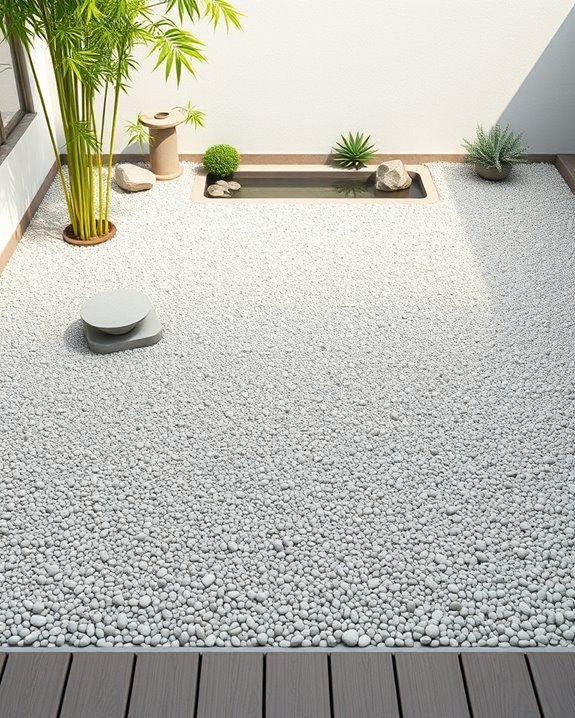 zen gravel meditation retreat