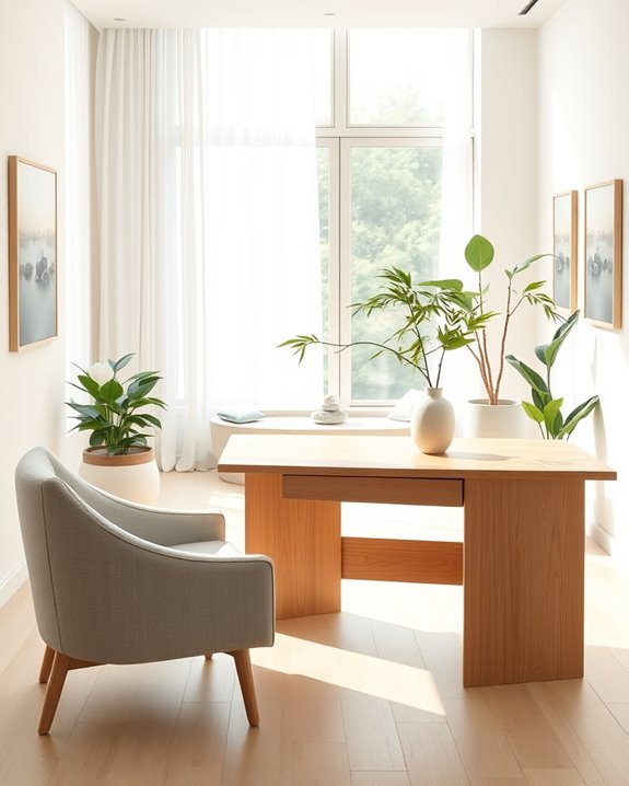 zen inspired calming environment